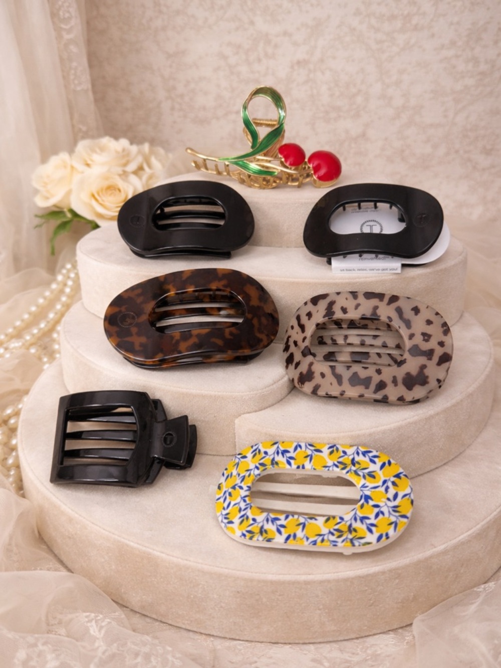 Assorted Women’s Hair Claw Clips - Multi Color Pack